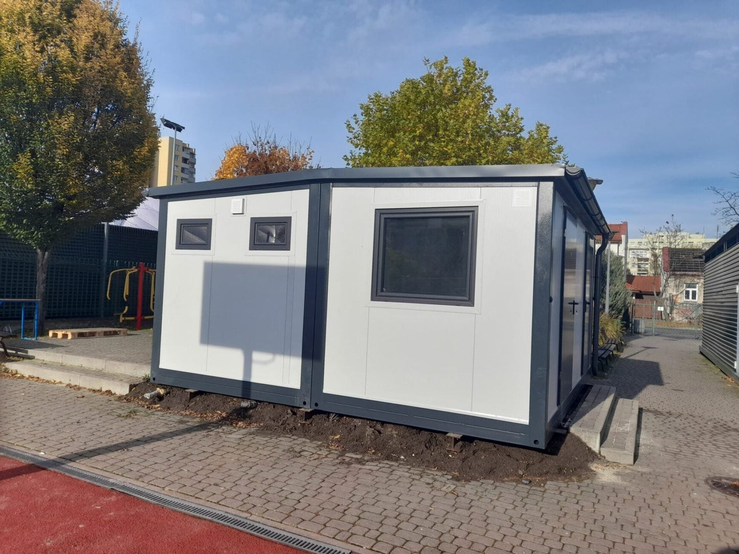 Contenedor sanitario modular 5mx5m