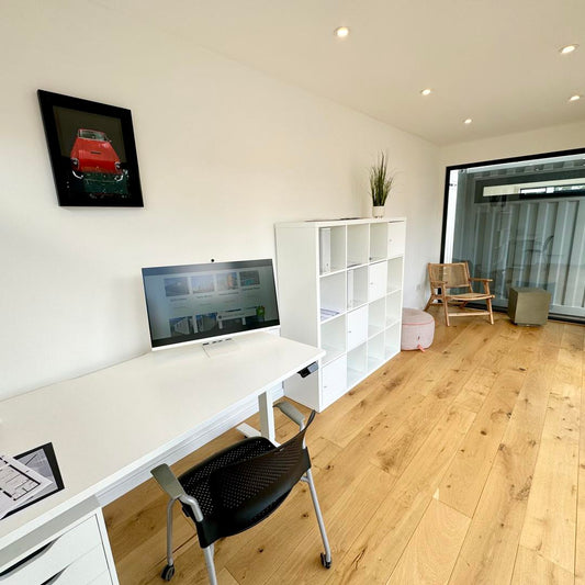 CONVERSIÓN PERSONALIZADA DE CONTENEDOR DE ENVÍO DE 20 x 8 pies | Edificio portátil | Oficina de jardín | N.º 935