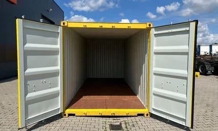 CONTENEDOR MARÍTIMO 20 PIES PRIMER VIAJE DV 8’6″ USADO (IVA INCLUIDO)