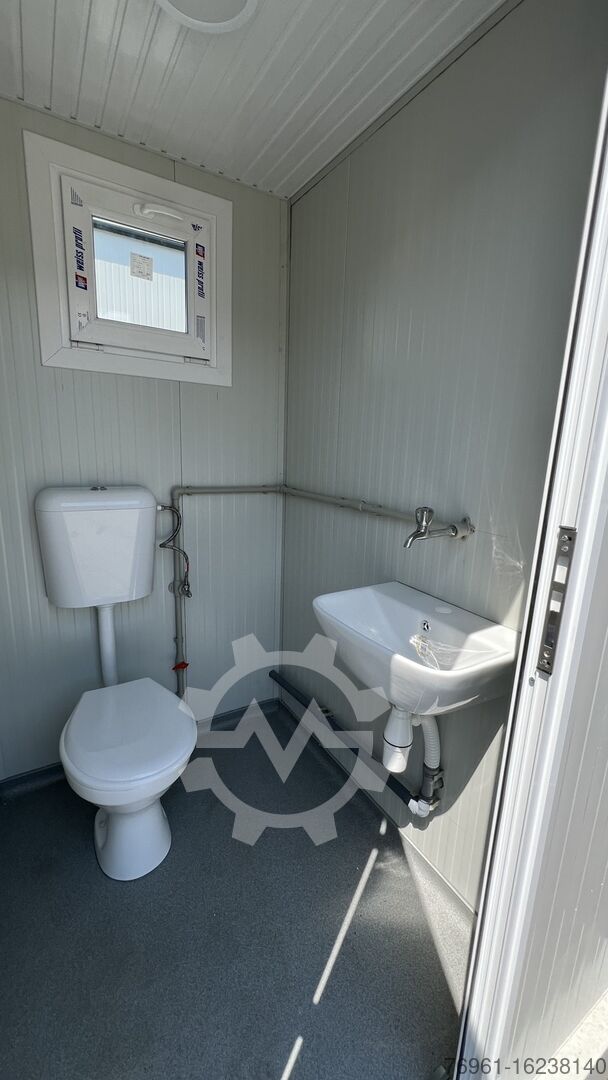 Contenedor sanitario con 2x WC y 2x lavabo: