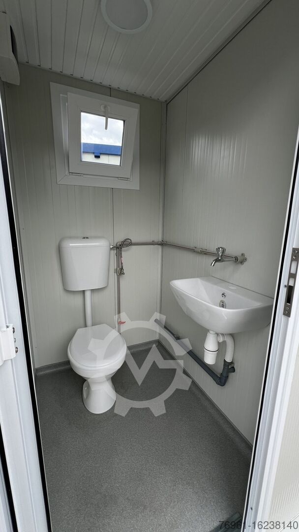 Contenedor sanitario con 2x WC y 2x lavabo: