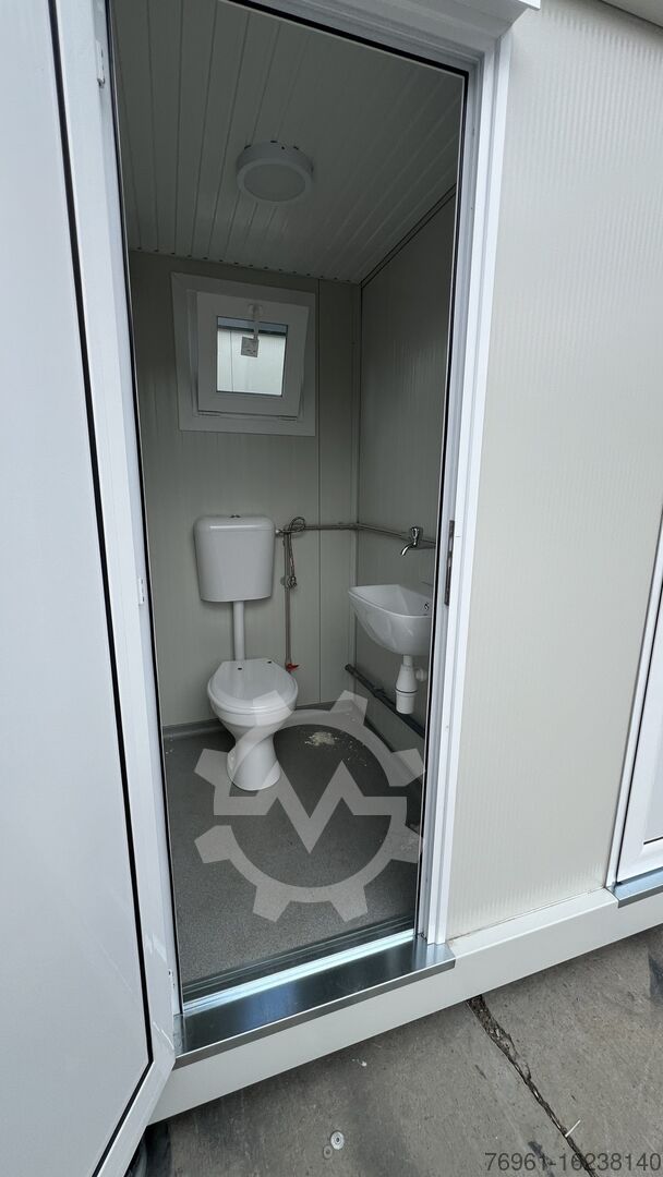 Contenedor sanitario con 2x WC y 2x lavabo: