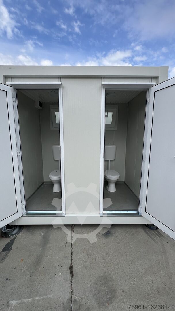 Contenedor sanitario con 2x WC y 2x lavabo: