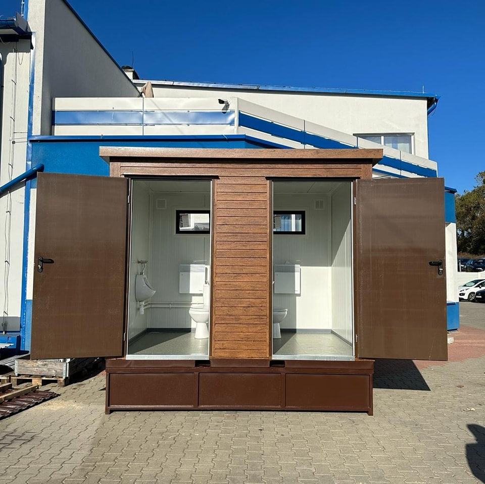 Contenedor sanitario con tanque de retención