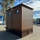 Contenedor sanitario con tanque de retención