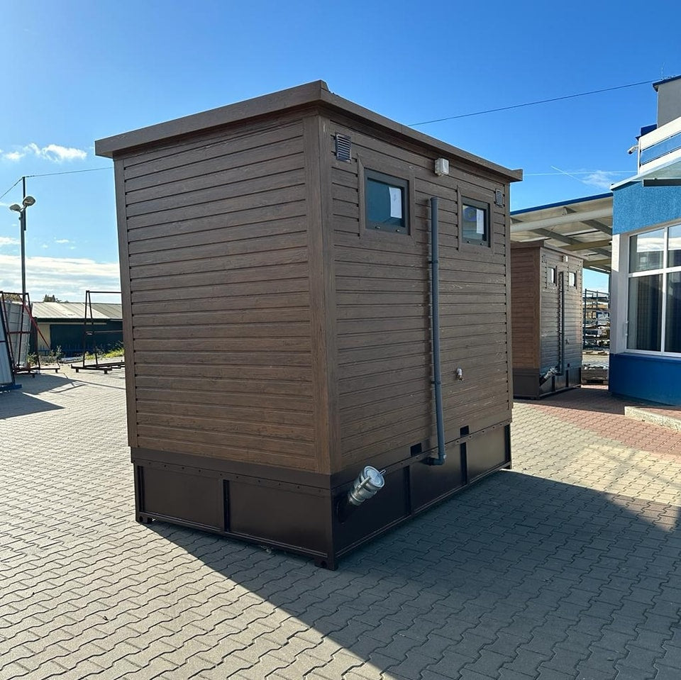 Contenedor sanitario con tanque de retención