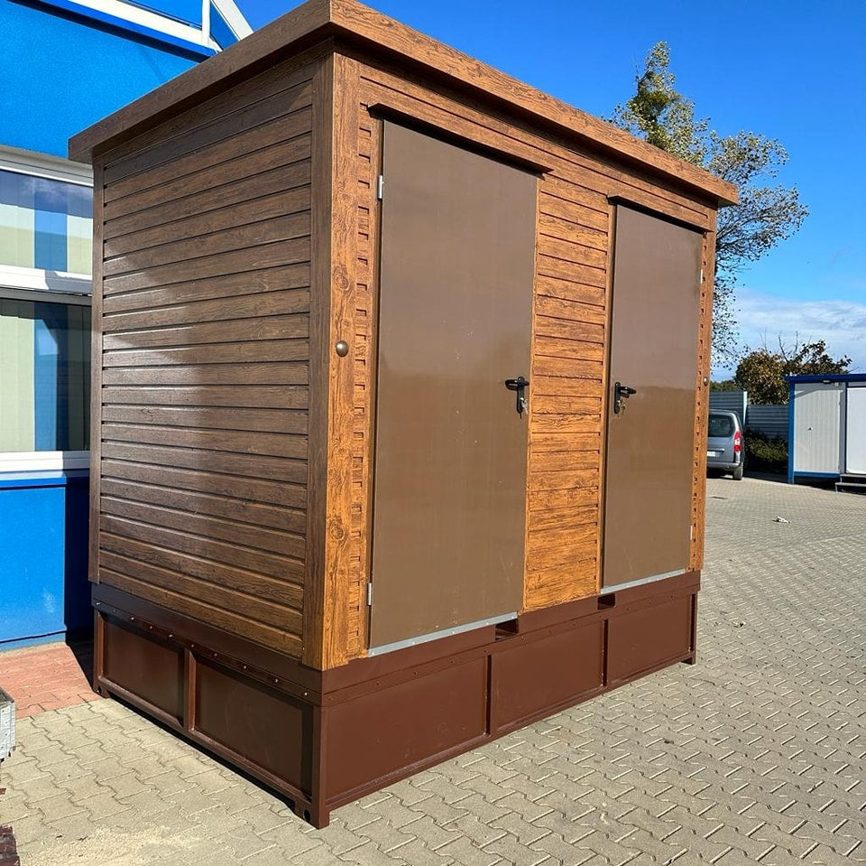 Contenedor sanitario con tanque de retención