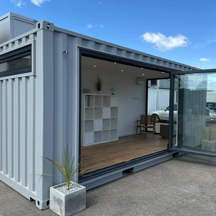 Oficina de Jardín 20x8ft CONVERSION DE CONTENEDOR DE TRANSPORTE A MEDIDA | Edificio Portátil