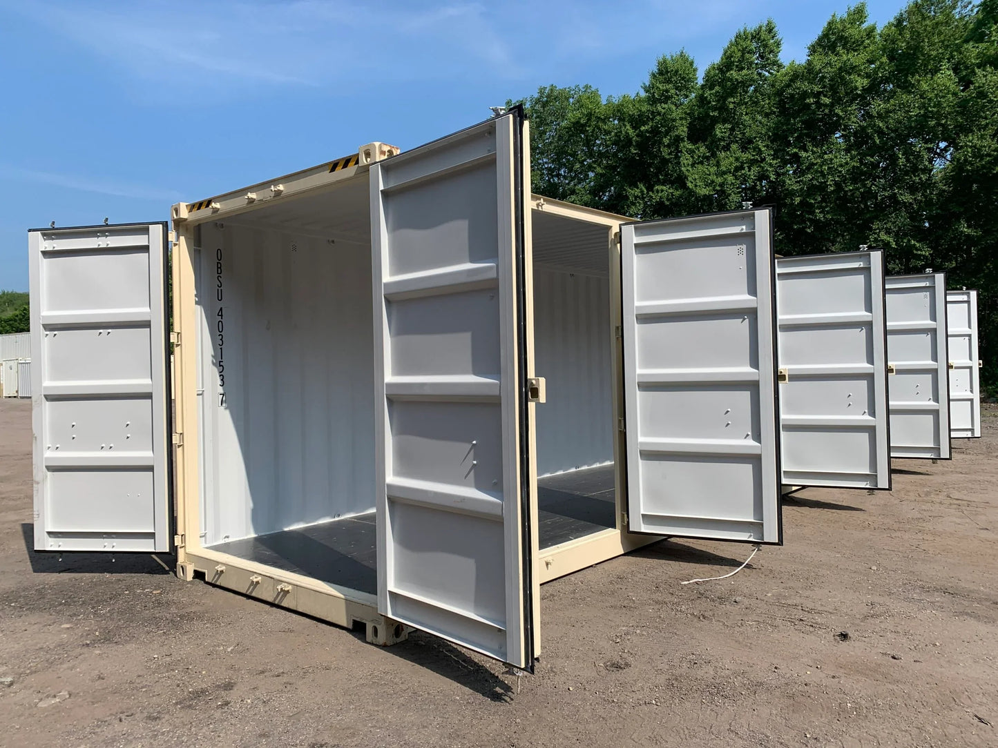 Nuevo *Cubo alto**CUATRO PUERTAS ABIERTAS LATERALES** Contenedor de transporte/almacenaje - Estanco al viento y al agua - BEIGE