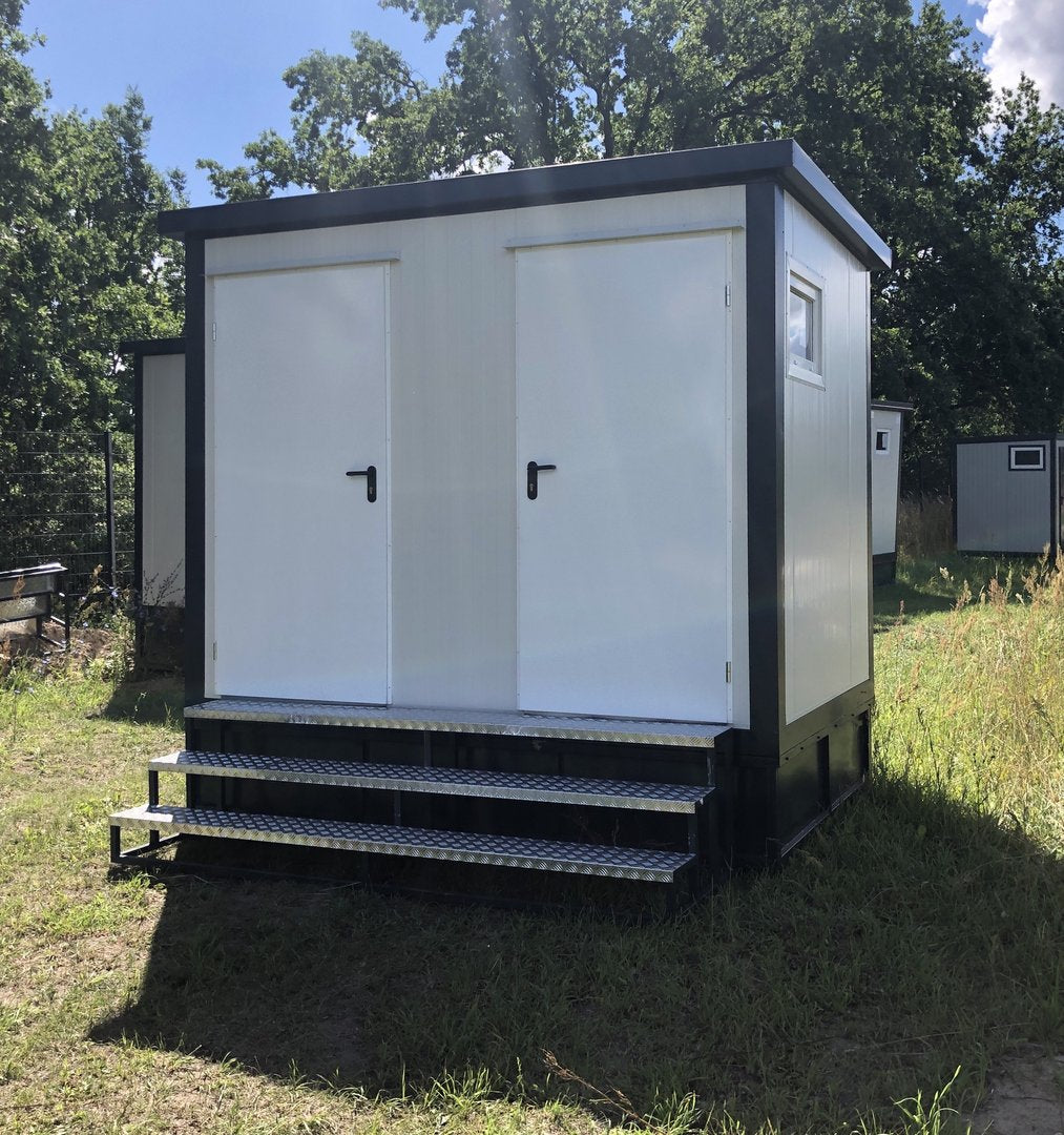 Contenedor sanitario - inodoro + ducha + cisterna