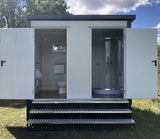 Contenedor sanitario - inodoro + ducha + cisterna