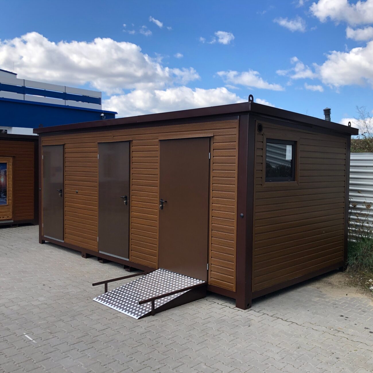 Contenedor de panel sándwich con aseo, aseo para discapacitados, 6,00×3,00